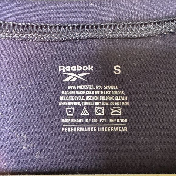 Reebok Blue Short Sleeve Athletic Top Men's Small - Picture 3 of 4